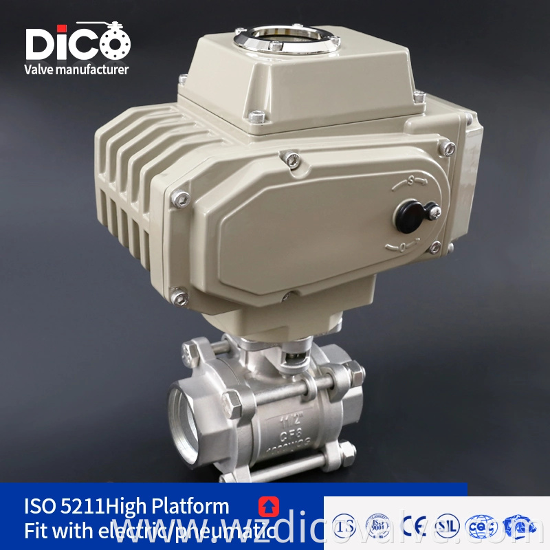 DICO Industrial Equipment & Components Sock Socked CF8M con ISO5211 Pad 3pc Ball Valve